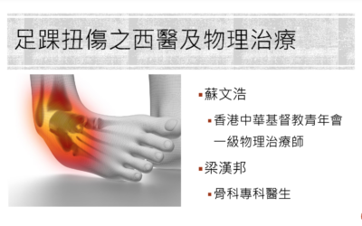 RTHK 精靈一點： 2024.05.28 足踝扭傷之西醫及物理治療